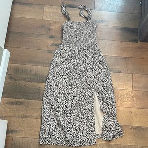 Leopard midi dress